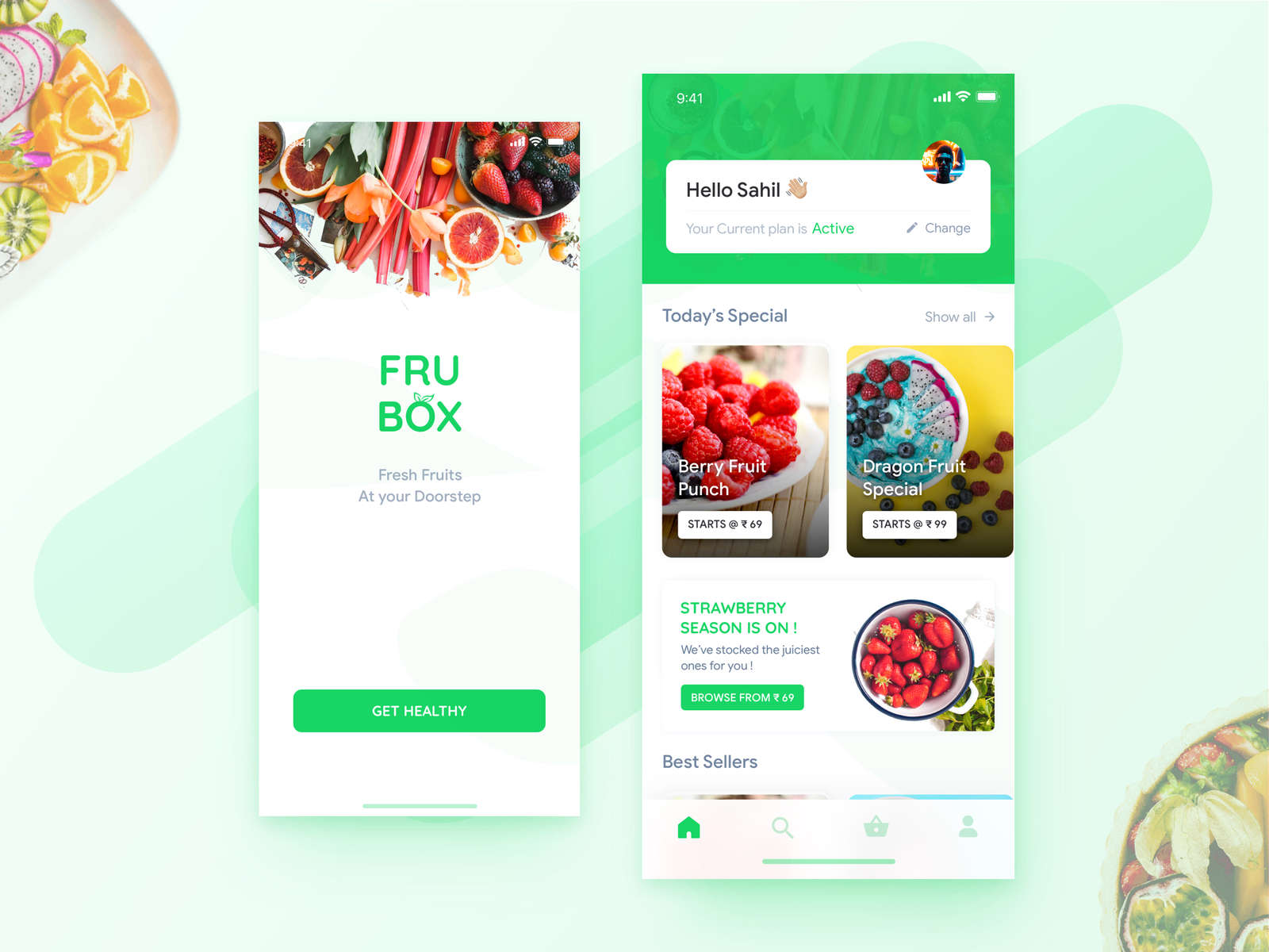  Fruit  Subscription App Design by Sahil Pandita on Dribbble