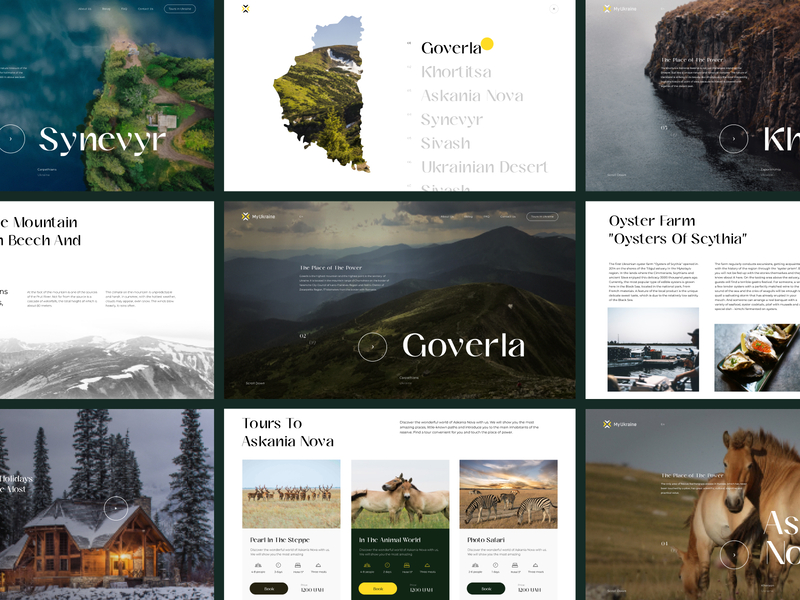 My Ukraine - travel agency animation inspiration motion graphics nature tourism travel ui ukraine ux uxui website
