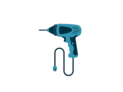 just a drill... drill icon illustration power tool tool
