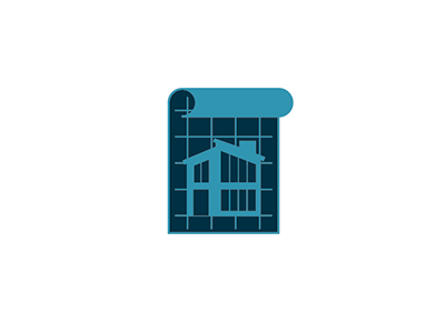 just a blueprint... blueprint house icon illustration