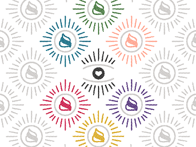 eyescream eye eyescream heart ice cream icon logo pattern soft serve swirl