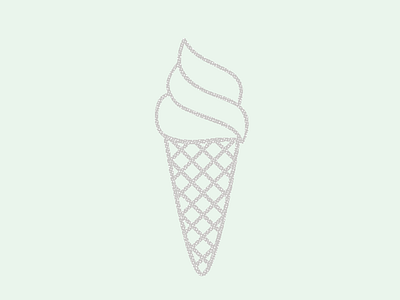 just a cone... cone ice cream icon illustration soft serve twist