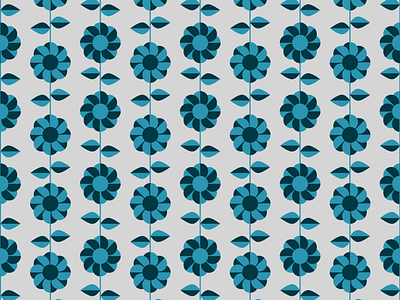 flowerz... flower illustration leaf pattern