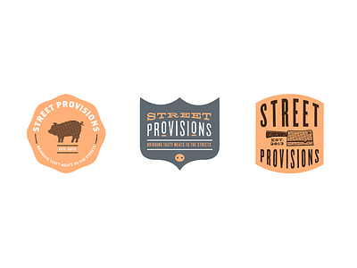 just some badges... badge cleaver icon logo nashville nose pig provisions street