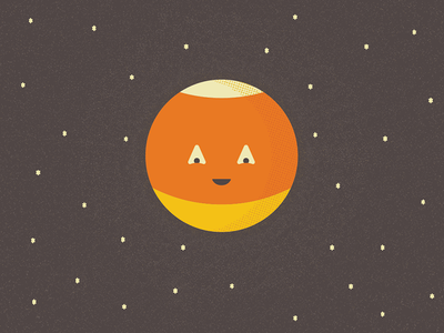 full corn moon... and he's pretty happy about it