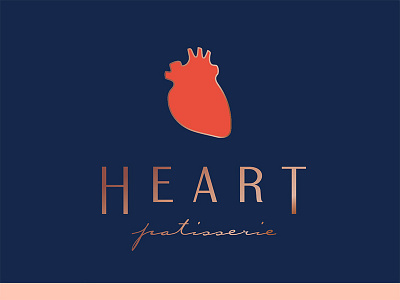 Spreading the love... branding heart logo love nashville patisserie