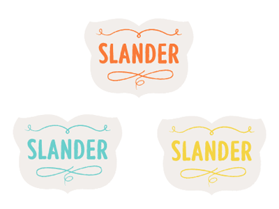 slander... logo slander type