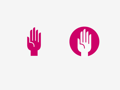 just some hands hand icon logo raise