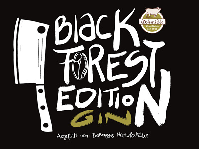 LABEL DESIGN – Black Forest Gin