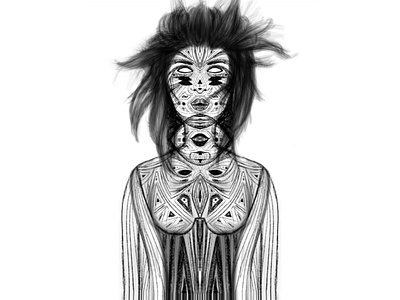 ILLUSTRATION – Hypnotic woman design graphic design illustration
