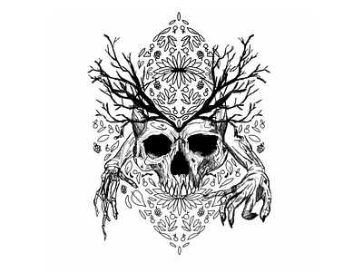 ILLUSTRATION – Skull graphic design illustration procreate