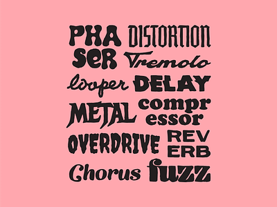 Ride Slow | Type Effect distortion pedal drawing fonts hand lettering layout lettering music sketch type typeface typography wordmark