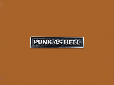 Ride Slow | Punk as Hell Pin enamel pin modern pin punk punk rock retro rock n roll simple style type typography
