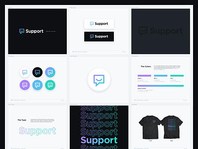 Pluralsight | Support Brand Guide brand brand guide branding figma gradient icon iconography layout logo palette type typography