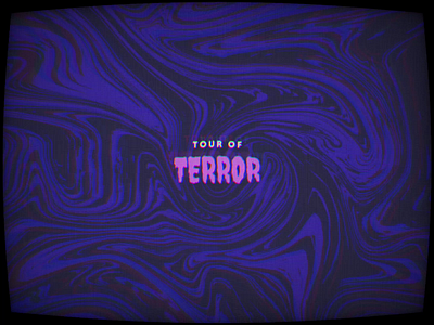 Tour of Terror | Announcement 2020 animation challenge halloween horror inktober logo october spooky tour of terror type typography