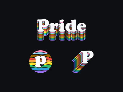 Pride Crumbs brand branding lgbt lgbtq logo logotype monogram pride rainbow type typography wordmark