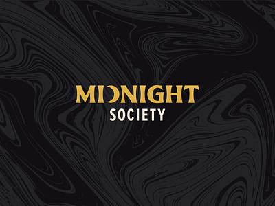 Midnight Society | Logo brand branding horror logo logotype marble midnight moon scary spooky type typography