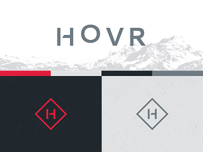 Hovr | Drone Cinematography bozeman brand branding cinema drone logo mark modern monogram montana mountains word