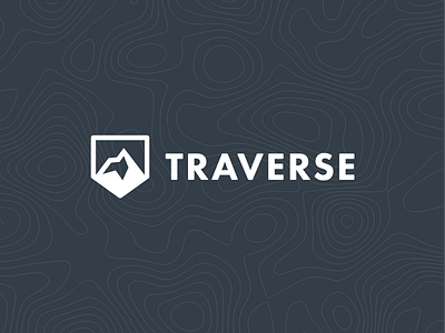 Traverse | Logo brand branding flat identity logo mountain outdoors pattern simple travel typography