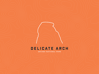 Traverse | Delicate Arch arches delicate arch illustration line minimal mountain national park nature outdoors pattern simple typography