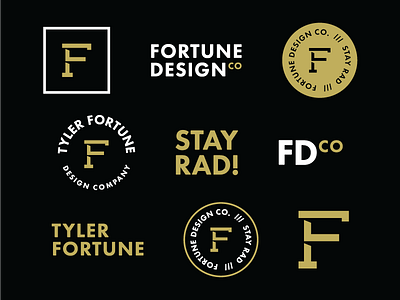 Personal Branding | Brand Elements badge brand branding f flat identity logo monogram personal brand simple type typography