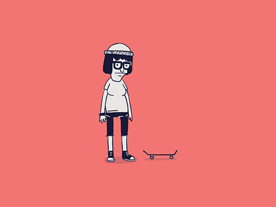 Cartoon Skate Punks | Tina Belcher bobs burgers butts cartoon color draw drawing illustration illustrator skate skateboard sketch tina belcher