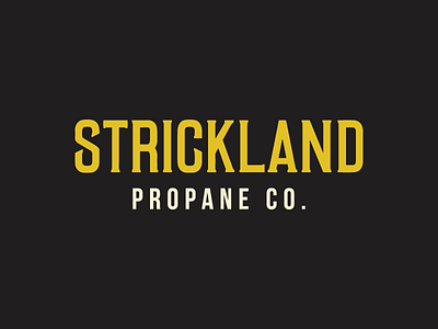 Cartoon Rebrand | Strickland Propane brand branding cartoon color king of the hill logo logotype propane retro strickland type typography