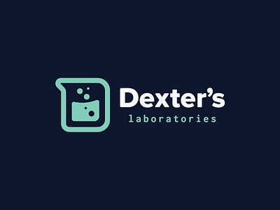 Cartoon Rebrand | Dexter's Laboratories Logo beaker brand branding cartoon code color d dexters lab logo science type typography