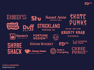 2017 Design Recap | Logos & Branding