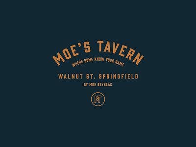 Cartoon Rebrand | Moe's Tavern Badge