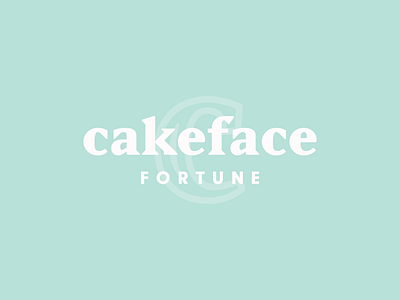 Cakeface Fortune | Logo beauty brand branding c color cosmetics logo makeup monogram type typography wordmark