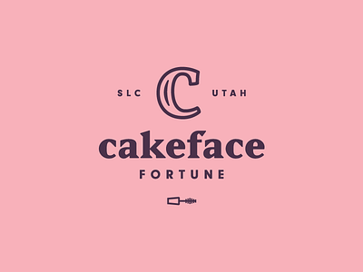 Cakeface Fortune | Badge badge beauty brand branding c color cosmetics logo makeup monogram type typography