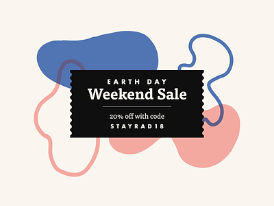 Earth Day | Weekend Sale 420 abstract color colorful earth geometric pastel sale shapes swag type typography