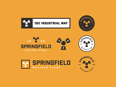 Cartoon Rebrand | SNP Assets badge biohazard brand branding cartoon color logo nuclear rebrand simpsons type typography