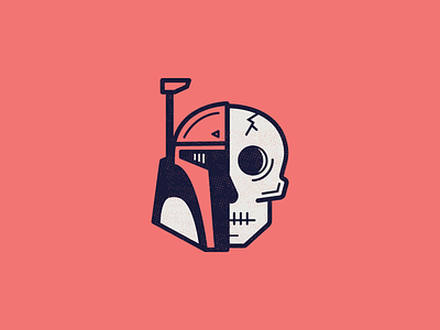 Star Wars Day | Dead Fett avatar boba fett color colorful death icon illustration may fourth sci fi skeleton skull star wars