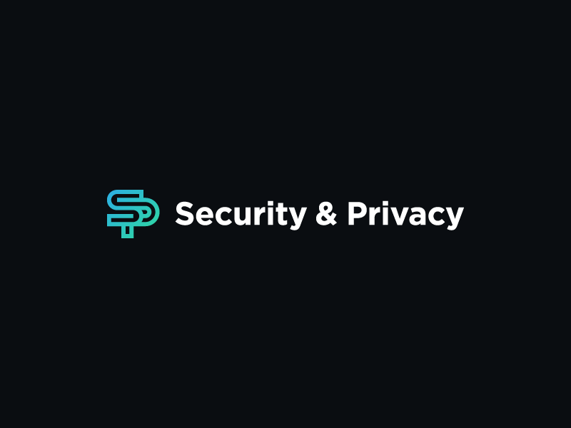 Security & Privacy | Logo gradient typography type branding brand logo monogram sp tech privacy security pluralsight
