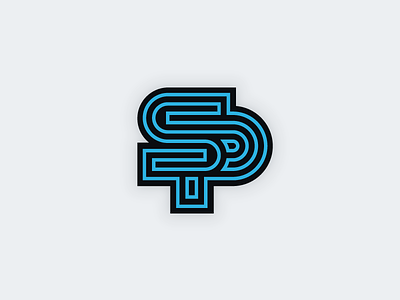 Security & Privacy | Sticker Design brand branding line logo monogram pluralsight privacy security sp tech type typography