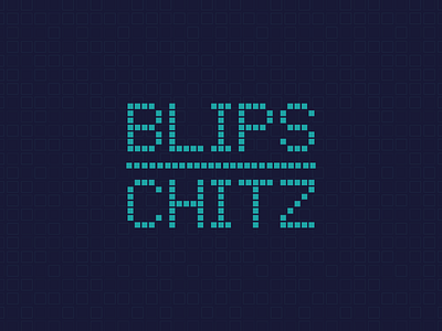 Cartoon Rebrand | Blips & Chitz Wordmark blips and chitz brand branding geometric logo pixel retro rick and morty simple type typography wordmark