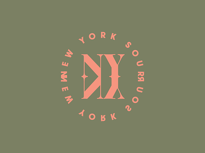 Spirits & Type | NY Sour Badge badge booze cocktail drink font new york ny reflection serif simple type typography