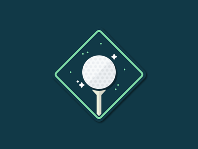Tribe Illustrations | Golfers badge color flat golf golfer illustration illustrator pluralsight simple sports team tech