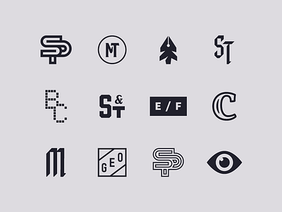 2018 Recap | Logomark Collection 2018 brand branding icon layout letter logo logomark mark monogram type typography