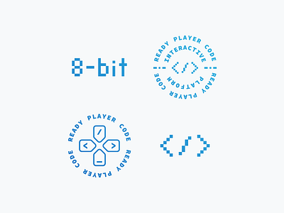 Interactive Platform | Team Brand badge brand brand mark branding code gradient pixel programming technology type typography wordmark