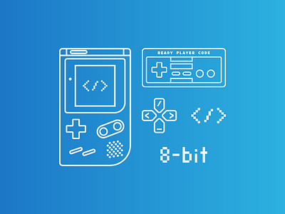 Interactive Platform | Brand Elements brand branding classic gameboy nes nintendo pixel retro type typography video games wordmark