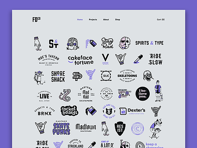 May 1 Reboot | FDCO 2019 brand branding homepage illustration may 1 reboot personal brand personal site portfolio purple ui design webdesign website