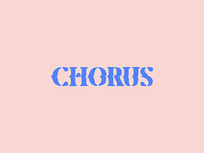 Type Effect | Chorus chorus color display headline lettering modern music pastel serif simple type typeface