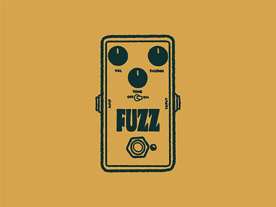 Type Effect | Fuzz distortion pedal drawing fuzz illustration lettering music musician retro sketch type typography vintage
