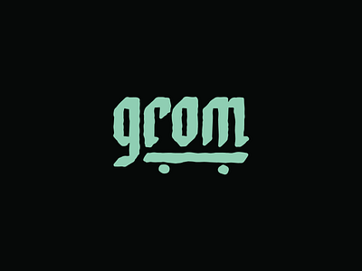 Lingo Type | Grom blackletter drawing grom illustration logo punk skate skateboard skateboarding sketch type typography