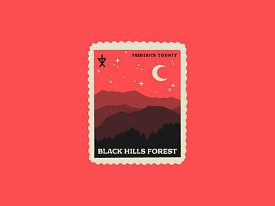 Tour of Terror | Black Hills Forest blair witch halloween hills horror illustration landscape scary sketch spooky stamp type typography
