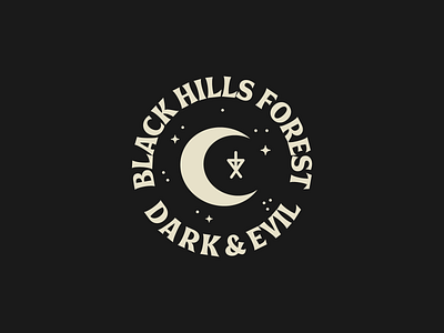 Tour of Terror | Black Hills Badge badge black hills forest blair witch horror moon occult october scary type typography witch witchcraft