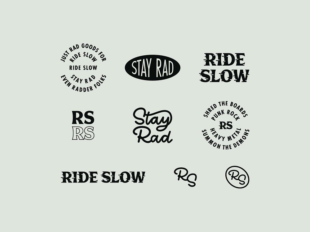 Ride Slow Brand Crumbs by Ty Fortune on Dribbble